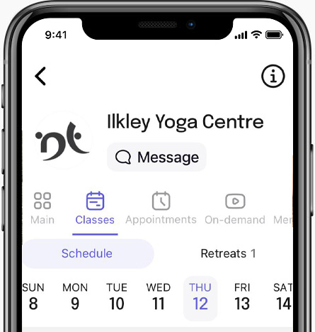 ilkley yoga centre app